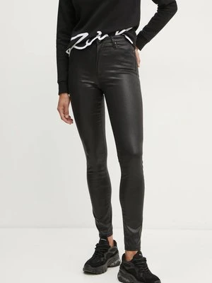 Karl Lagerfeld jeansy damskie kolor czarny A1W10134