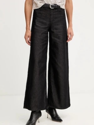 Karl Lagerfeld jeansy damskie kolor czarny A4W10097
