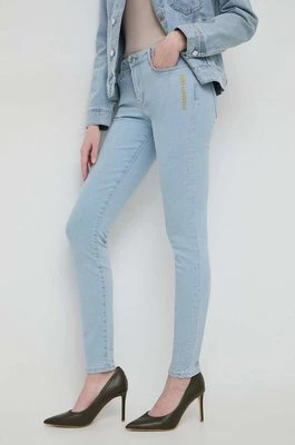 Karl Lagerfeld jeansy damskie kolor niebieski