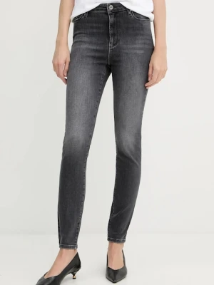Karl Lagerfeld jeansy damskie kolor szary A3W10016
