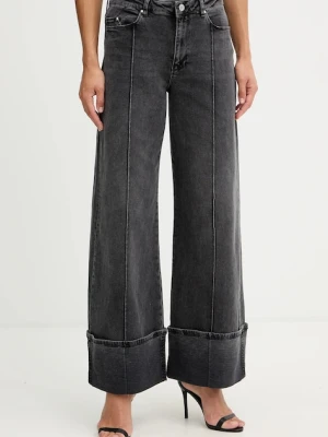 Karl Lagerfeld jeansy damskie kolor szary B1W10046