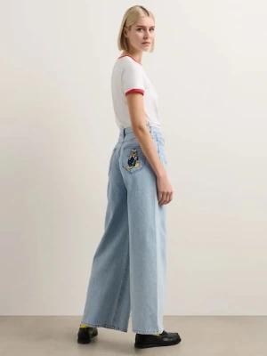 Karl Lagerfeld jeansy KL X DISNEY damskie high waist A3W10120