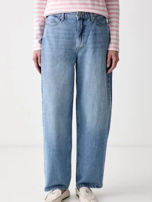 Karl Lagerfeld jeansy slouchy damskie niebieski