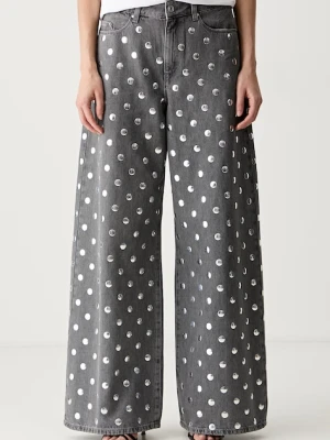 Karl Lagerfeld jeansy wide leg damskie