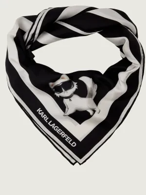 Karl Lagerfeld Jedwabna chusta ikon