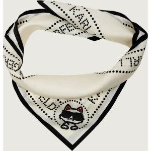 Karl Lagerfeld Jedwabna chusta Ikon Circle Choupette