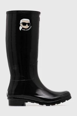 Karl Lagerfeld kalosze KALOSH NFT damskie kolor czarny KL47090N