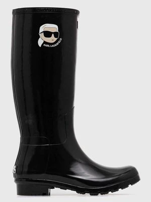 Karl Lagerfeld kalosze KALOSH NFT damskie kolor czarny KL47090N