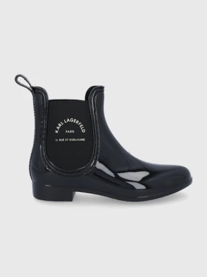 Karl Lagerfeld Kalosze KL94770.V0G damskie kolor czarny