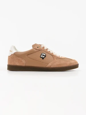 Karl Lagerfeld Kandidate Nft sneakersy damskie skórzane brązowy