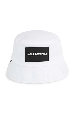 Karl Lagerfeld kapelusz bawełniany dziecięcy kolor biały bawełniany