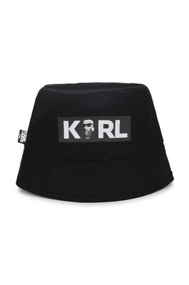 Karl Lagerfeld kapelusz bawełniany dziecięcy kolor czarny bawełniany