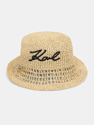 Karl Lagerfeld kapelusz słomkowy damski K/SIGNATURE