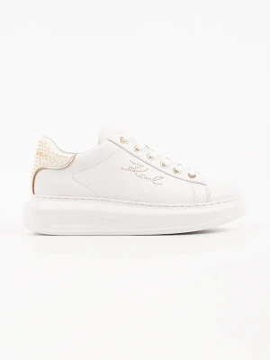 Karl Lagerfeld Kapri sneakersy damskie skórzane biały