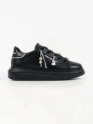 Karl Lagerfeld Kapri sneakersy damskie skórzane czarny