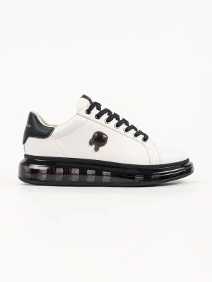 Karl Lagerfeld Kapri sneakersy męskie skórzane biały