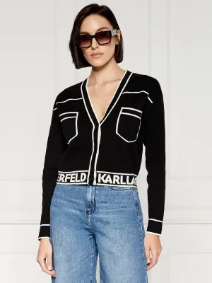 Karl Lagerfeld Kardigan | Regular Fit | z dodatkiem wełny