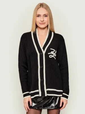 Karl Lagerfeld Kardigan Soutache autograph | z dodatkiem wełny