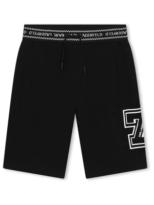 Karl Lagerfeld Kids Bermudy dresowe w kolorze czarnym rozmiar: 176