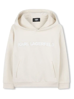 Karl Lagerfeld Kids Bluza w kolorze beżowym rozmiar: 176