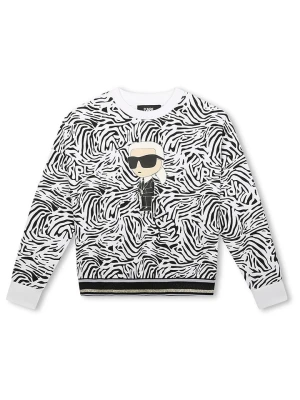 Karl Lagerfeld Kids Bluza w kolorze czarno-białym rozmiar: 140