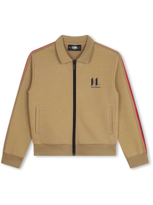 Karl Lagerfeld Kids Bluza w kolorze jasnobrązowym rozmiar: 128