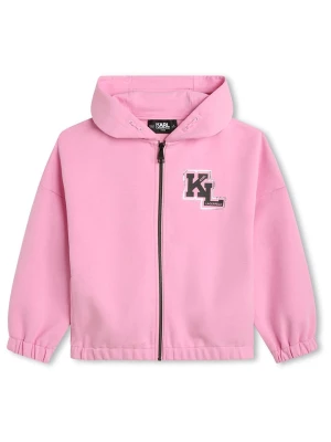 Karl Lagerfeld Kids Bluza w kolorze jasnoróżowym rozmiar: 128