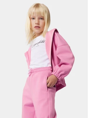 Karl Lagerfeld Kids Bluza Z30097 S Różowy Regular Fit