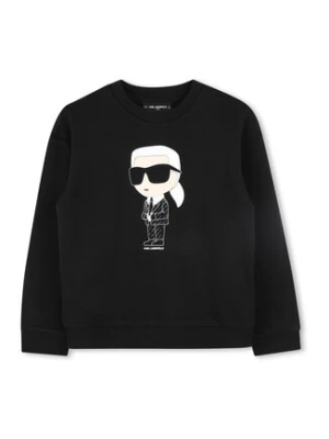 Karl Lagerfeld Kids Bluza Z30431 S Czarny Regular Fit