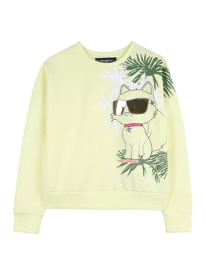 Karl Lagerfeld Kids Bluza Z31136 Żółty Regular Fit