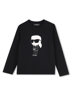 Karl Lagerfeld Kids Bluzka Z31369 D Czarny Regular Fit