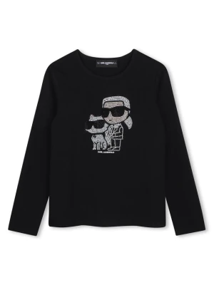 Karl Lagerfeld Kids Bluzka Z31463 D Czarny Regular Fit