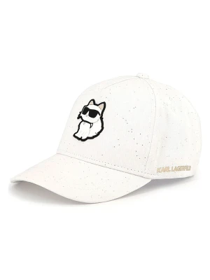 Karl Lagerfeld Kids Czapka w kolorze białym rozmiar: 50 cm