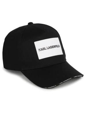Karl Lagerfeld Kids Czapka w kolorze czarno-białym rozmiar: 58 cm