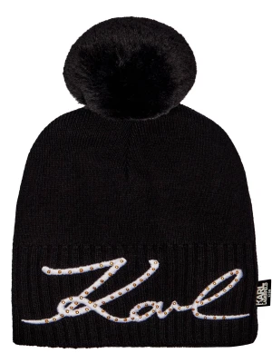 Karl Lagerfeld Kids Czapka | z dodatkiem kaszmiru