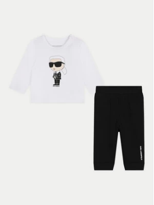 Karl Lagerfeld Kids Komplet bluzka i legginsy Z30289 S Kolorowy Regular Fit