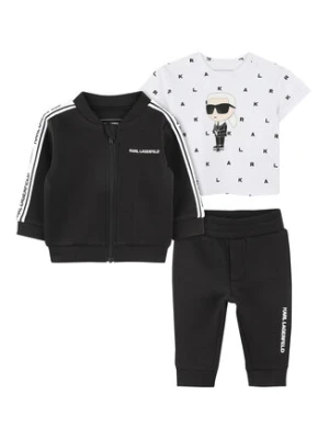 Karl Lagerfeld Kids Komplet dresowy Z30509 M Czarny Regular Fit