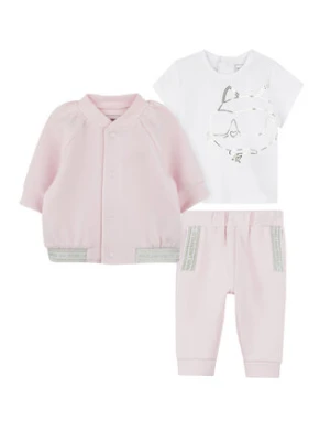 Karl Lagerfeld Kids Komplet dresowy Z30521 M Różowy Regular Fit