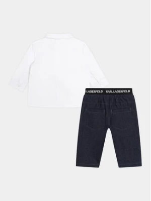 Karl Lagerfeld Kids Komplet koszula i spodnie materiałowe Z30135 M Kolorowy Regular Fit