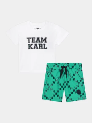 Karl Lagerfeld Kids Komplet t-shirt i spodenki Z30131 S Kolorowy Regular Fit