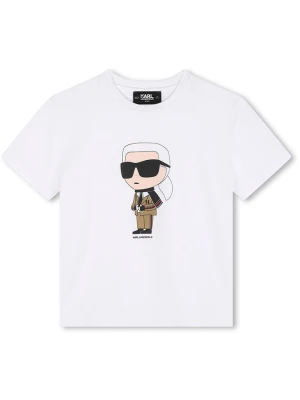 Karl Lagerfeld Kids Koszulka w kolorze białym rozmiar: 128