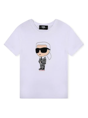 Karl Lagerfeld Kids Koszulka w kolorze białym rozmiar: 92