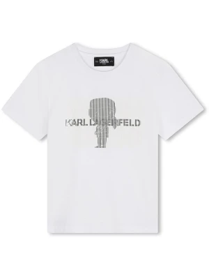 Karl Lagerfeld Kids Koszulka w kolorze białym rozmiar: 176