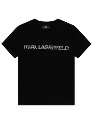 Karl Lagerfeld Kids Koszulka w kolorze czarnym rozmiar: 176