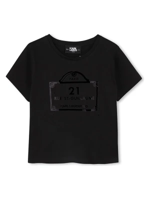 Karl Lagerfeld Kids Koszulka w kolorze czarnym rozmiar: 152