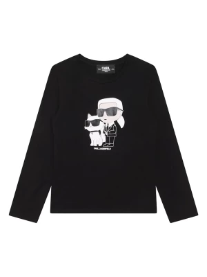 Karl Lagerfeld Kids Koszulka w kolorze czarnym rozmiar: 128