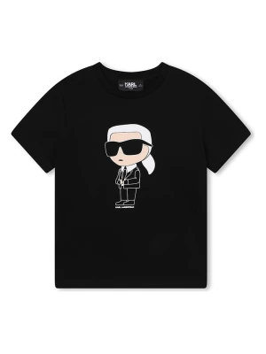 Karl Lagerfeld Kids Koszulka w kolorze czarnym rozmiar: 128