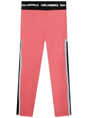 Karl Lagerfeld Kids Legginsy Z14202 M Różowy Regular Fit