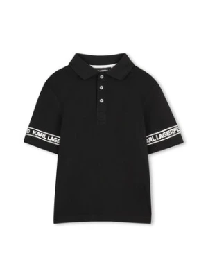 Karl Lagerfeld Kids Polo Z31099 D Czarny Regular Fit