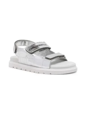 Karl Lagerfeld Kids Sandały | z dodatkiem skóry